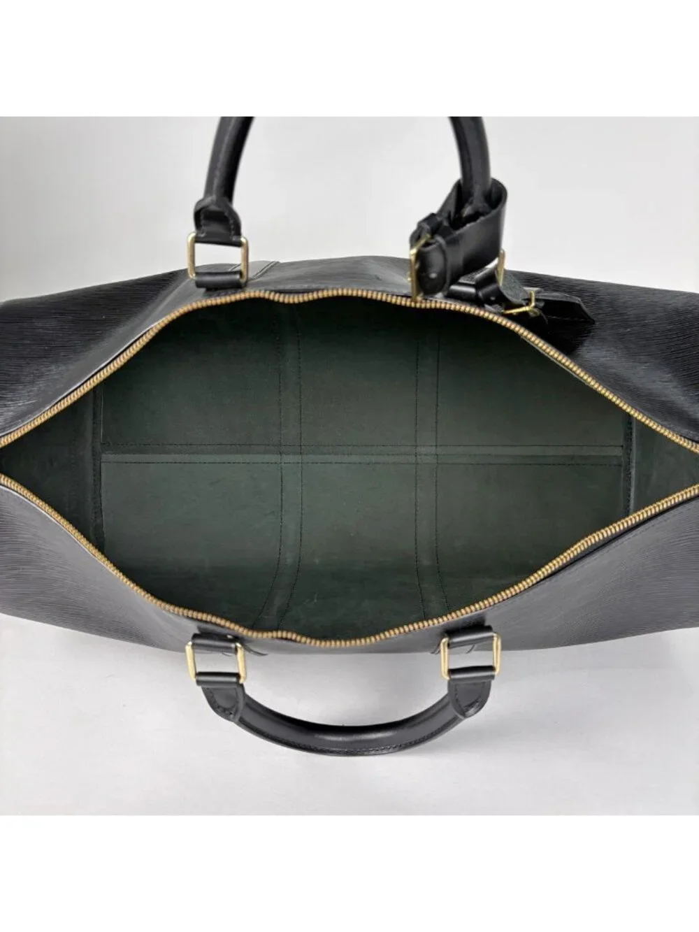 Louis Vuitton Keepall 50 Boston Bag Epi Noir